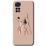 Xiaomi Redmi Note 11 Pro 5G Çizim Silüet Baskılı Uyumlu Silikon Kılıf