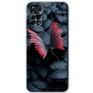 Xiaomi Redmi Note 11 Pro 5G Dark Butterfly Baskılı Uyumlu Silikon Kılıf