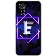 Xiaomi Redmi Note 11 Pro 5G Dark Neon Yaprak E Harfi Baskılı Uyumlu Silikon Kılıf