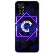 Xiaomi Redmi Note 11 Pro 5G Dark Neon Yaprak O Harfi Baskılı Uyumlu Silikon Kılıf