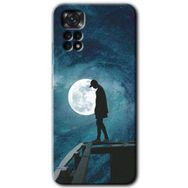 Xiaomi Redmi Note 11 Pro 5G Dolunay Yalnızlık Baskılı Uyumlu Silikon Kılıf