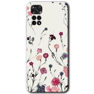 Xiaomi Redmi Note 11 Pro 5G Mat Çiçek Baskılı Uyumlu Silikon Kılıf