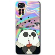 Xiaomi Redmi Note 11 Pro 5G Milkshake Panda Baskılı Uyumlu Silikon Kılıf