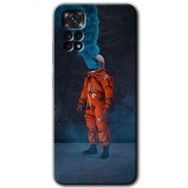 Xiaomi Redmi Note 11 Pro 5G Smoke Astronot Baskılı Uyumlu Silikon Kılıf