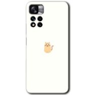 Xiaomi Redmi Note 11 Pro Plus 5G Cat Minimalism Baskılı Uyumlu Silikon Kılıf