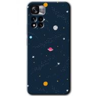 Xiaomi Redmi Note 11 Pro Plus 5G Çizim Gezegen Baskılı Uyumlu Silikon Kılıf