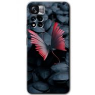 Xiaomi Redmi Note 11 Pro Plus 5G Dark Butterfly Baskılı Uyumlu Silikon Kılıf