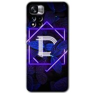 Xiaomi Redmi Note 11 Pro Plus 5G Dark Neon Yaprak D Harfi Baskılı Uyumlu Silikon Kılıf