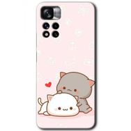Xiaomi Redmi Note 11 Pro Plus 5G Kedi Aşkı Baskılı Uyumlu Silikon Kılıf