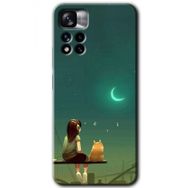 Xiaomi Redmi Note 11 Pro Plus 5G Kedili Kız Baskılı Uyumlu Silikon Kılıf