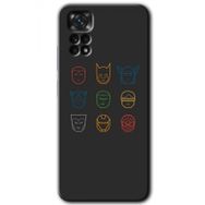 Xiaomi Redmi Note 11S 5G Global Avengers Minimalism Baskılı Uyumlu Silikon Kılıf