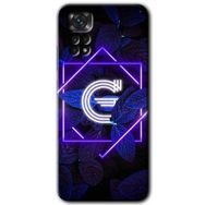 Xiaomi Redmi Note 11S 5G Global Dark Neon Yaprak G Harfi Baskılı Uyumlu Silikon Kılıf