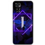 Xiaomi Redmi Note 11S 5G Global Dark Neon Yaprak İ Harfi Baskılı Uyumlu Silikon Kılıf