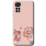 Xiaomi Redmi Note 11S 5G Global Meyveli Süt Baskılı Uyumlu Silikon Kılıf