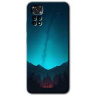 Xiaomi Redmi Note 11S 5G Global Night Fores Mount Baskılı Uyumlu Silikon Kılıf