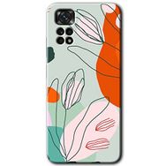Xiaomi Redmi Note 11S 5G Global Vektör Çiçekler Baskılı Uyumlu Silikon Kılıf
