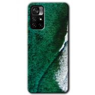 Xiaomi Redmi Note 11T Yeşil Okyanus Baskılı Uyumlu Silikon Kılıf