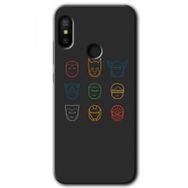 Xiaomi Redmi Note 6 Pro Avengers Minimalism Baskılı Uyumlu Silikon Kılıf