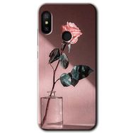 Xiaomi Redmi Note 6 Pro Retro Gül Baskılı Uyumlu Silikon Kılıf