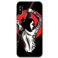 Xiaomi Redmi Note 6 Pro Samurai Girl Baskılı Uyumlu Silikon Kılıf