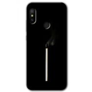Xiaomi Redmi Note 6 Pro Sönmüş Kibrit Baskılı Uyumlu Silikon Kılıf