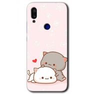 Xiaomi Redmi Note 7 Kedi Aşkı Baskılı Uyumlu Silikon Kılıf
