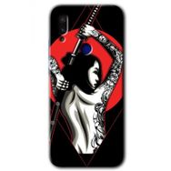 Xiaomi Redmi Note 7 Samurai Girl Baskılı Uyumlu Silikon Kılıf