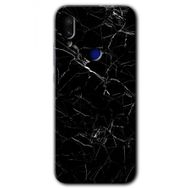 Xiaomi Redmi Note 7 Siyah Mermer Baskılı Uyumlu Silikon Kılıf