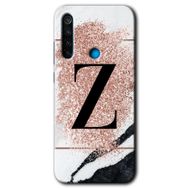 Xiaomi Redmi Note 8 Beyaz Mermer Desenli B Harfi Baskılı Uyumlu Silikon Kılıf