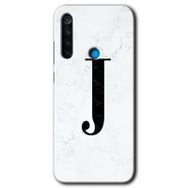 Xiaomi Redmi Note 8 Beyaz Mermer Desenli D Harfi Baskılı Uyumlu Silikon Kılıf