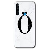 Xiaomi Redmi Note 8 Beyaz Mermer Desenli P Harfi Baskılı Uyumlu Silikon Kılıf