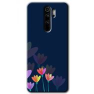 Xiaomi Redmi Note 8 Pro Çizim Çiçekleri Baskılı Uyumlu Silikon Kılıf