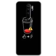 Xiaomi Redmi Note 8 Pro Coffee Battery Baskılı Uyumlu Silikon Kılıf