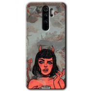 Xiaomi Redmi Note 8 Pro Devil Girl Baskılı Uyumlu Silikon Kılıf