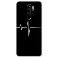 Xiaomi Redmi Note 8 Pro Heart Rytm Baskılı Uyumlu Silikon Kılıf