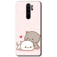 Xiaomi Redmi Note 8 Pro Kedi Aşkı Baskılı Uyumlu Silikon Kılıf