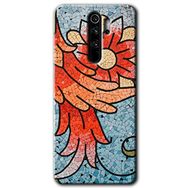 Xiaomi Redmi Note 8 Pro Mozaik Çiçek Baskılı Uyumlu Silikon Kılıf