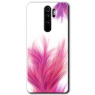 Xiaomi Redmi Note 8 Pro Pembe Tüy Baskılı Uyumlu Silikon Kılıf