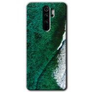 Xiaomi Redmi Note 8 Pro Yeşil Okyanus Baskılı Uyumlu Silikon Kılıf