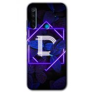 Xiaomi Redmi Note 8T Dark Neon Yaprak E Harfi Baskılı Uyumlu Silikon Kılıf