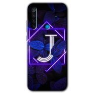 Xiaomi Redmi Note 8T Dark Neon Yaprak K Harfi Baskılı Uyumlu Silikon Kılıf