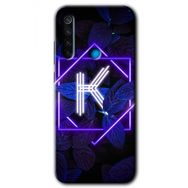 Xiaomi Redmi Note 8T Dark Neon Yaprak L Harfi Baskılı Uyumlu Silikon Kılıf