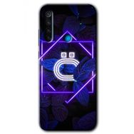 Xiaomi Redmi Note 8T Dark Neon Yaprak P Harfi Baskılı Uyumlu Silikon Kılıf