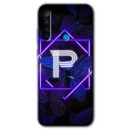 Xiaomi Redmi Note 8T Dark Neon Yaprak R Harfi Baskılı Uyumlu Silikon Kılıf