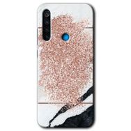 Xiaomi Redmi Note 8T Siyah Gold Mermer Baskılı Uyumlu Silikon Kılıf