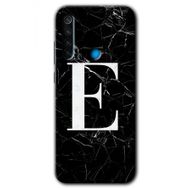 Xiaomi Redmi Note 8T Siyah Mermer Desenli F Harfi Baskılı Uyumlu Silikon Kılıf