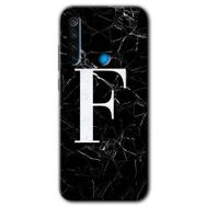 Xiaomi Redmi Note 8T Siyah Mermer Desenli G Harfi Baskılı Uyumlu Silikon Kılıf