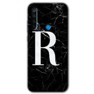 Xiaomi Redmi Note 8T Siyah Mermer Desenli Ş Harfi Baskılı Uyumlu Silikon Kılıf
