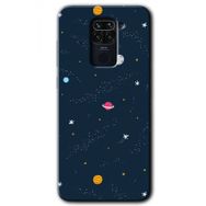 Xiaomi Redmi Note 9 Çizim Gezegen Baskılı Uyumlu Silikon Kılıf