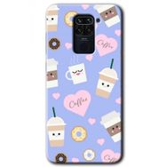 Xiaomi Redmi Note 9 Coffee Cake Baskılı Uyumlu Silikon Kılıf